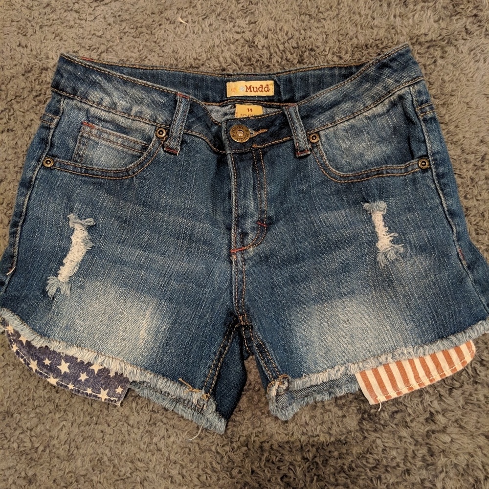 Mudd jean American flag shorts!